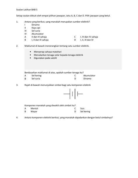 Soalan bi tahun 3 2020, soalan bi tahun 4 2020, soalan bi tahun 5 2020, soalan bi tahun 6 2020, soalan bm tahun 3 2020, soalan bm tahun 4 2020, soalan bm tahun 5 2020, soalan bm tahun 6 2020, soalan english tahun 3 2020, soalan english tahun 4 2020, soalan english tahun 5. Soalan latihan unit 5 : Elektrik
