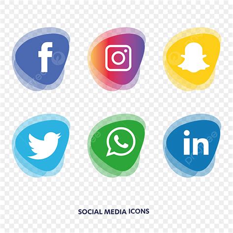 Social Media Facebook Vector Hd Png Images Social Media Icons Set
