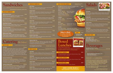 The Honey Baked Ham Company menu in Beckley, West Virginia, USA
