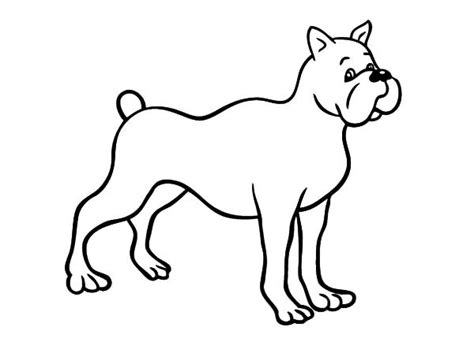 Download these cute puppy coloring pages and give your lab a colorful bandana that suits his style. Boxer Dog Drawing at GetDrawings | Free download