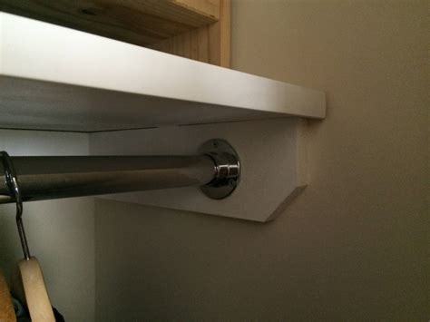 Closet shelf and rod, description: mounting - Doubling the size of a closet with two rods ...