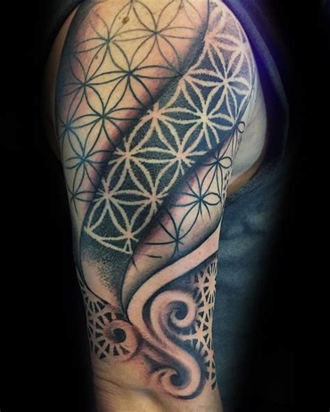 100 Flower Of Life Tattoo Designs For Men Geometrical