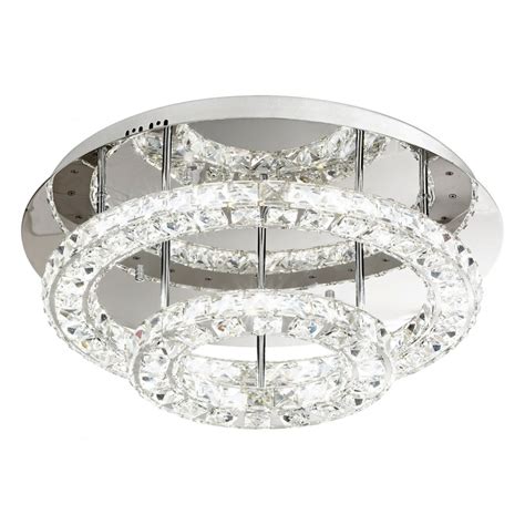 Track lights and downlights are a great example of how led ceiling lights can. 39003 Eglo Toneria LED Crystal Ceiling Light Polished Chrome