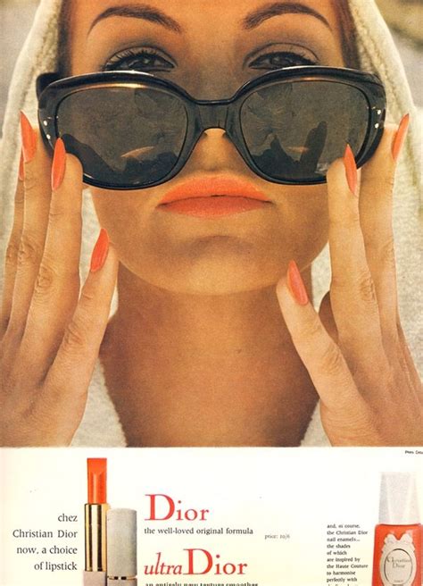 Christian Dior Cosmetics Advert Which Appeared In British Vogue 1966 Sunglasses Sunglasses