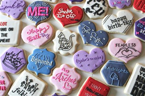 Taylor Swift Eras Tour Sugar Cookies Sugar Cookies Sugar Cookies Decorated Taylor Swift Birthday