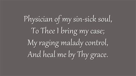 Physician Of My Sin Sick Soul Metropolitan Tabernacle Youtube