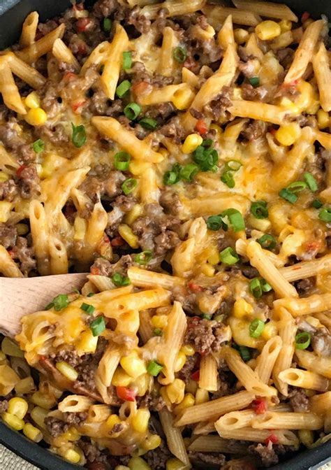 We rounded up a few dozen of our favorite ground beef recipes that not only will have everyone asking for seconds but will be quick to whip up. {30 minutes, one pan} BBQ Beef Pasta Skillet - Together as ...