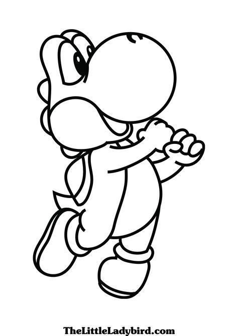 Mario Bros Yoshi Coloring Pages_ at GetColorings.com | Free printable colorings pages to print