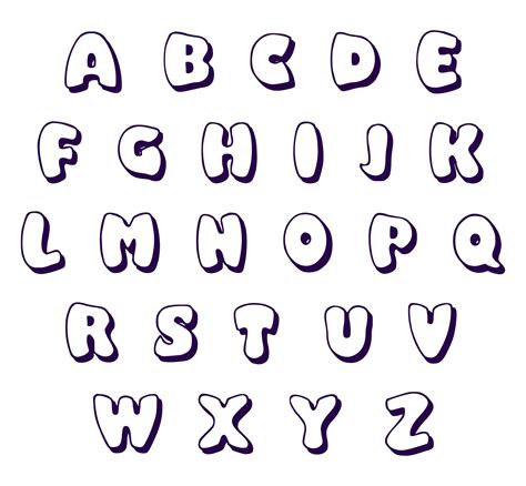 7 Best Images Of Font Styles Alphabet Printable 3d