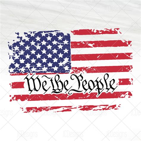 We The People Flag Svg We The People Text On Usa Flag Svg Etsy Canada