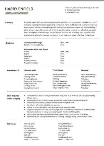 View hundreds of student library assistant resume examples to learn the best format, verbs, and fonts to use. Graduate CV template, student jobs, graduate jobs, career ...