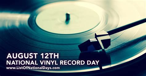 National Vinyl Record Day List Of National Days