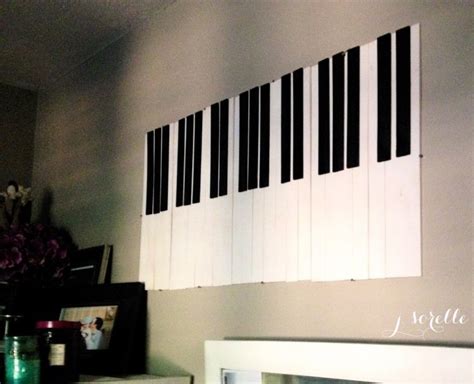 Diy Piano Table Runner And Wall Decor