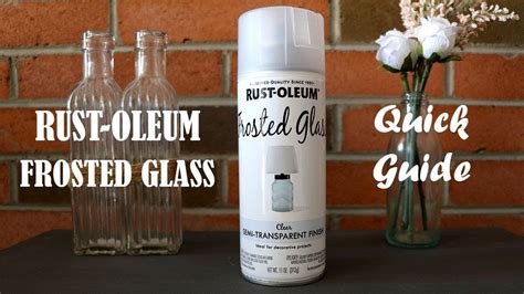 Rustoleum Frosted Glass A Quick Guide Youtube