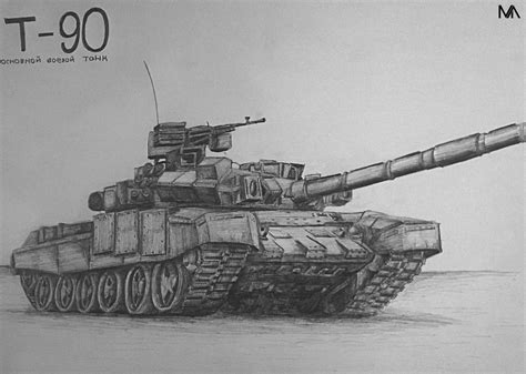 Tank Drawing Pencil Sketch Colorful Realistic Art Images Drawing