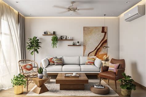 Spacious Living Room With Modern And Fresh Decor Livspace