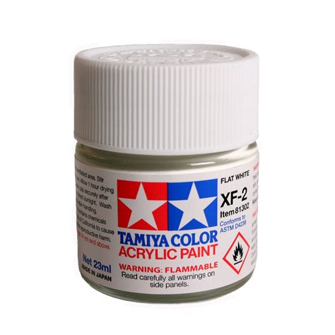 Check spelling or type a new query. Tamiya Color Acrylic Paint XF-02 Flat White (23ML ...
