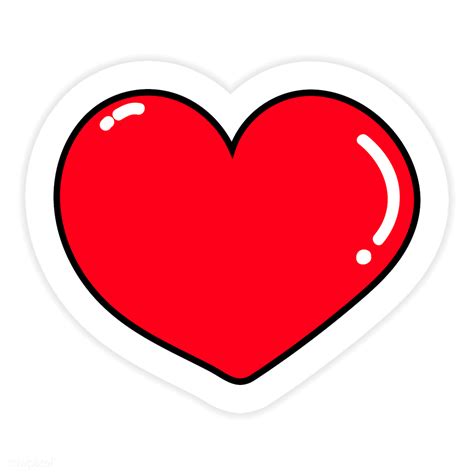 Red Heart Sticker Png Royalty Free Transparent Png 2034501