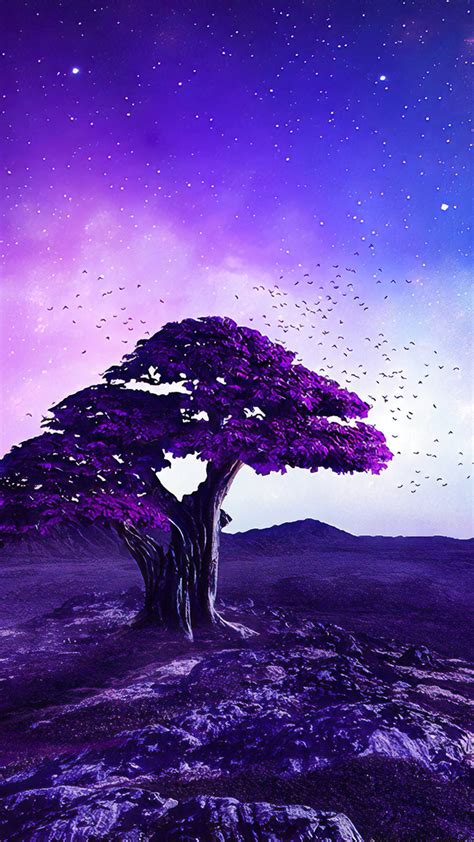 1080x1920 Purple Tree Artist Artwork Digital Art Hd Deviantart
