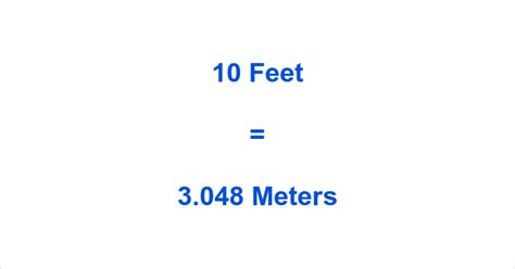 10 Feet To Meters What Is 10 Feet In Meters