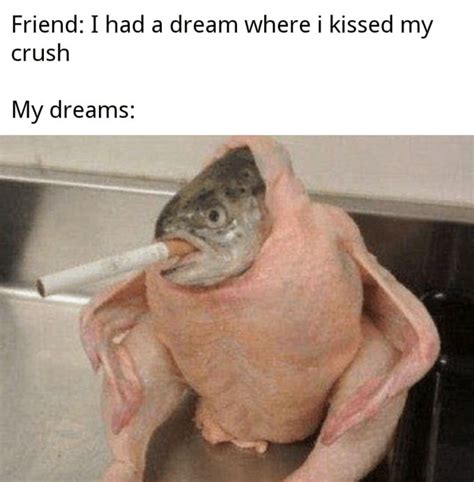 i had a dream where i kissed my crush memes are full of cursed images memebase funny memes