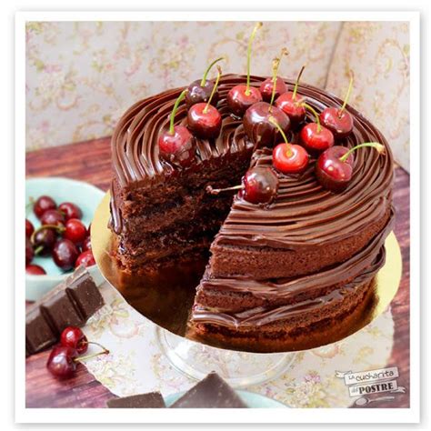 Chocolate y cerezas en la misma tarta Claro que sí Food Cake Yummy