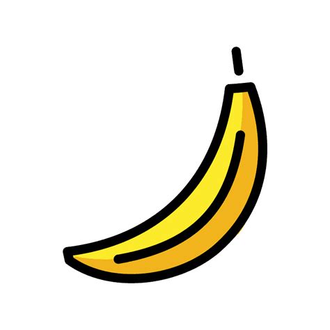 Banana emoji clipart. Free download transparent .PNG | Creazilla png image