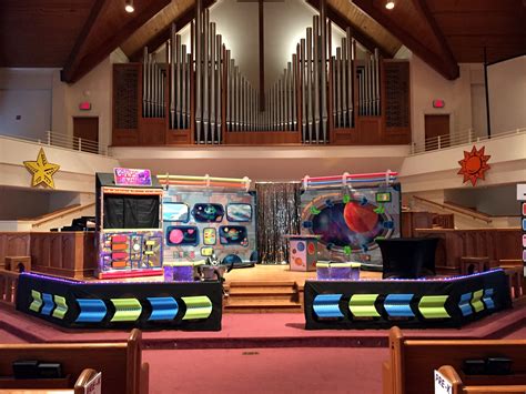 Showing 80 out of 111 results. Our set for Cokesbury's To Mars and Beyond at Tucker First ...