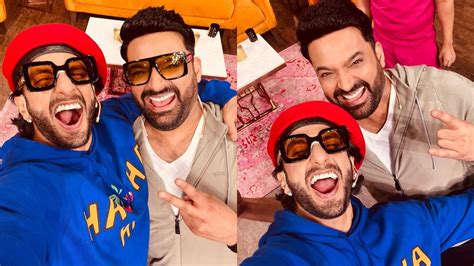 Ranveer Singh Poses With Kapil Sharma Who Can T Keep Cool And Wishes Him Luck For Cirkus In