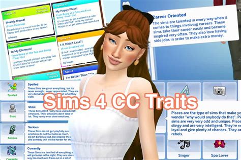 39 Sims 4 Cc Traits For Extra Diverse Realistic Sim Personalities