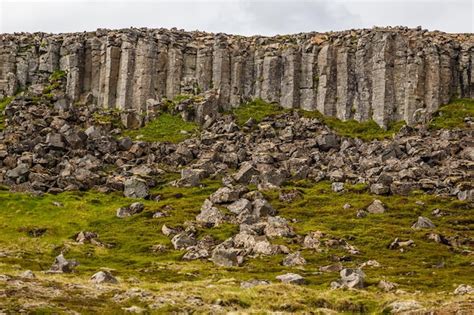 Premium Photo Gerduberg Dolerite Cliffs Basalt Rock Formation