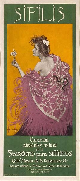 Syphilis Poster Oeuvre De Ramon Casas 1866 1932