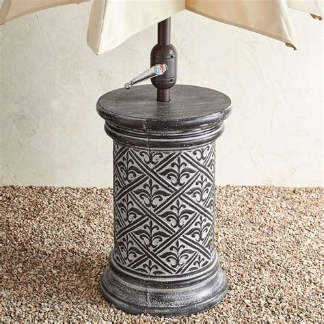 Stay Sun Safe And Style Forward With Our Beautiful Stone Umbrella Stand Painted By Hand With An