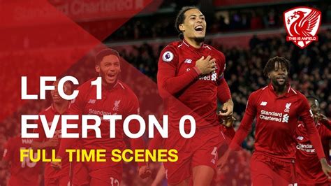 The everton football club company ltd is responsible for this page. Liverpool 1-0 Everton | Full time scenes at Anfield - YouTube