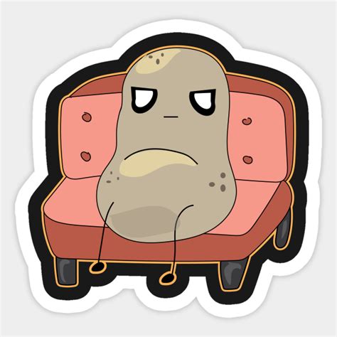Couch Potato Procrastinating Sticker Teepublic