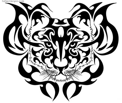 Tribal Tiger Head Tattoo Design Idea Ffibizzcom Picture Clip Art