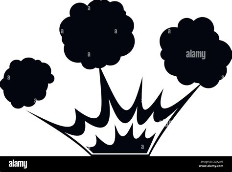 Explosion Icon Simple Style Stock Vector Image And Art Alamy