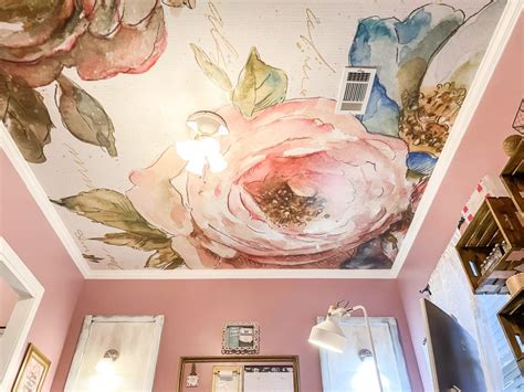 How To Hang Wallpaper On The Ceiling Ceiling Mural Wallpaper