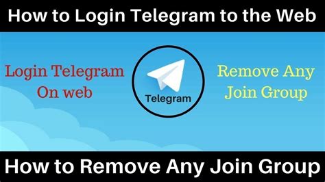 How To Use Telegram On Web How To Login Telegram On Web Youtube