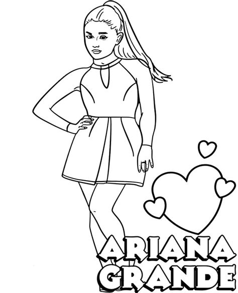 Check spelling or type a new query. Ariana Grande pop star coloring pages singers printable ...