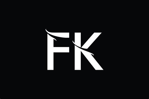 Fk Monogram Logo Design By Vectorseller Thehungryjpeg