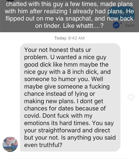 My Friend Met This Guy On Tinder Had To Cancel Her Plans With Him