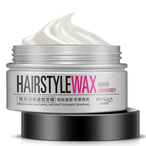 Granny Gray Hair Wax Silver Gray Dynamic Styling Hair Wax Hair Mud Gel