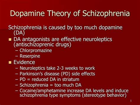 Ppt Dopamine Theory Of Schizophrenia Powerpoint Presentation Free