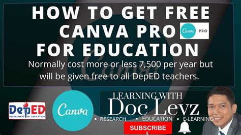 How To Get Free Canva Pro For Education Youtube