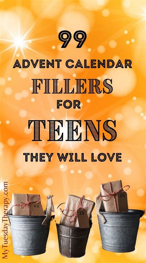 99 Fun Advent Calendar Fillers For Teenagers Countdown To Christmas