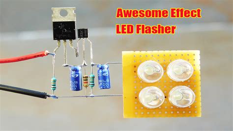 Single Transistor Led Flasher Circuit Homemade Circuit Projects Images