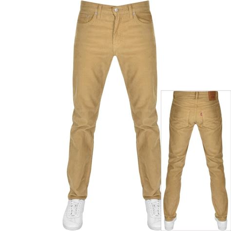 Levis 511 Corduroy Slim Fit Jeans Brown In Beige Natural For Men Lyst