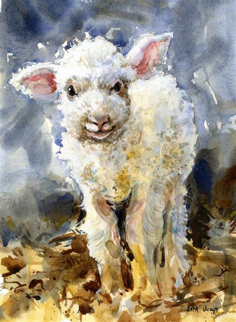 Cotswolds Lamb Small Paintings Painting Artwork