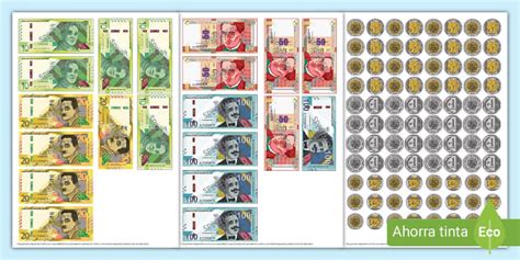Free Gratis Monedas Y Billetes Peruanos Para Imprimir Twinkl